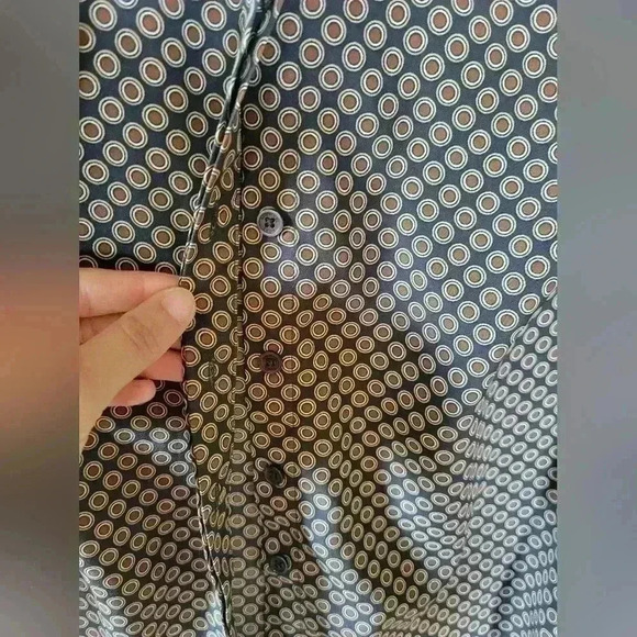 Michael Kors Sleeveless Blouse Button Up Snap Tunic Polka Dots Size 2 Small EUC - Picture 4 of 5